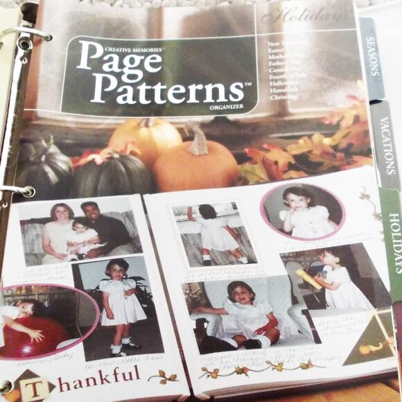 Creative Memories Scrapbooking Binder Organizer Page Patterns - Picture 5 of 11